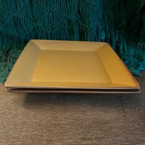 Waechtersbach Germany Dinner Plates (Mustard/Gold).